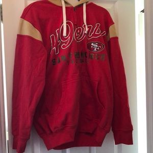 Men’s San Francisco 49ers zip hoodie with pockets
